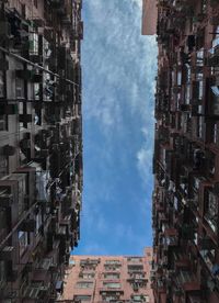 Low angle view of buildings against sky