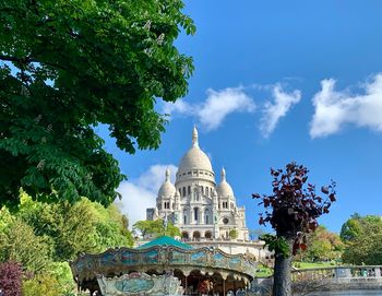 Low angle view of building against sky