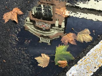 High angle view of water