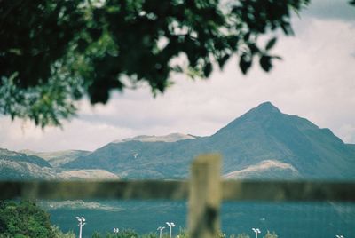 Scenic view of lake against mountains