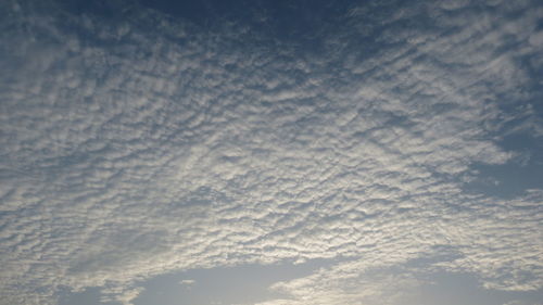 Low angle view of clouds in sky