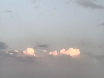 Low angle view of clouds in sky