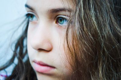 Close-up portrait of girl