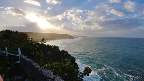 Scenic view of sea against sky
