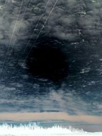 Scenic view of snow covered landscape against sky