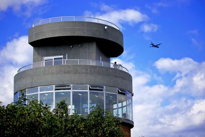 Low angle view of building against sky