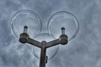 Low angle view of water against the sky