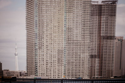 Low angle view of buildings in city