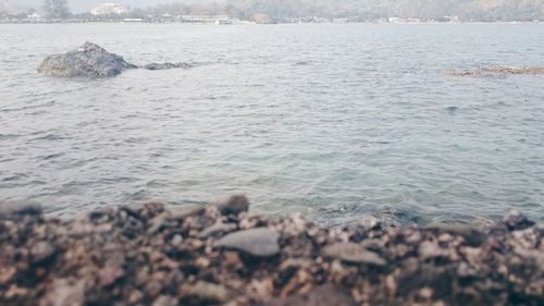 Rocks in sea