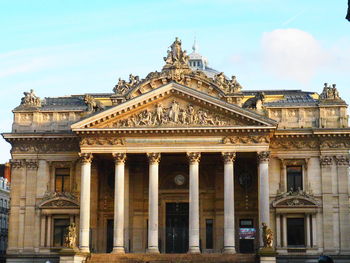 Low angle view of historical building