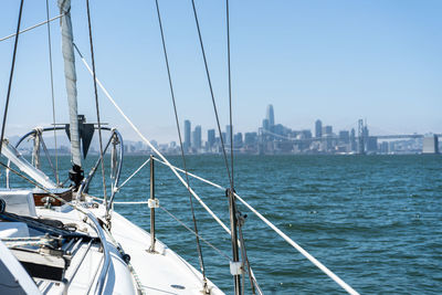 Boat on sea