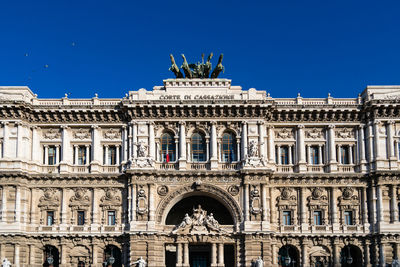 Low angle view of historical building