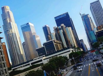 Low angle view of modern buildings