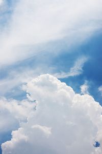 Low angle view of clouds in sky