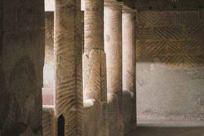 Ancient portico in roman villa