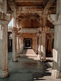 Corridor of old building