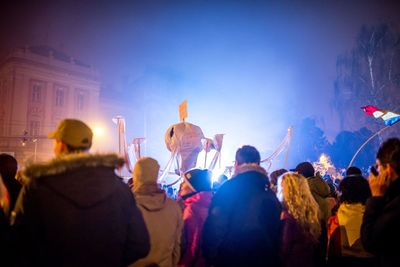 Crowd at music concert