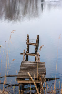 Gazebo in lake