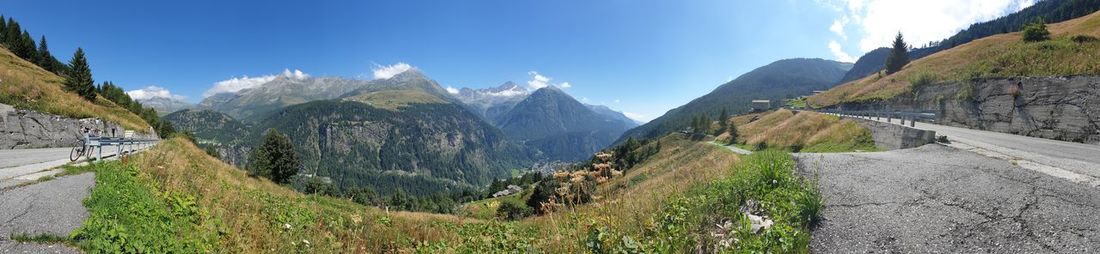 Panoramic view of landscape against sky