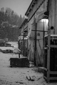 View of old building in winter