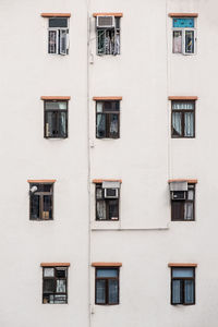 Apartment building exterior architecture in hong kong