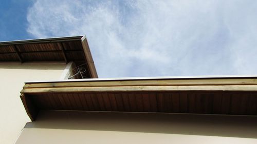 Low angle view of building against sky