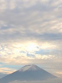 Scenic view of snow against sky