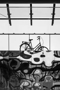 Bike at metro station kop van zuid in rotterdam,