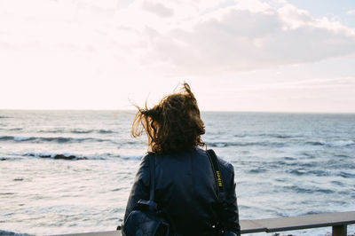 Scenic view of sea against sky