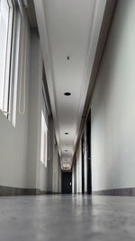 Empty corridor of building