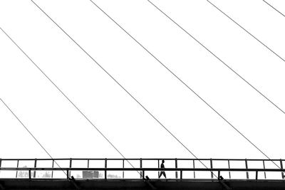 Low angle view of bridge against sky