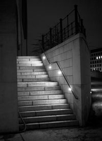 Staircase at night