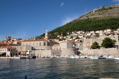 The port of the old town of dubrovnik, croatia