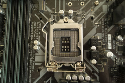 Close-up of machine part