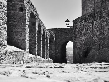 Low angle view of old ruins