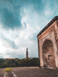 Low angle view of historical building against sky