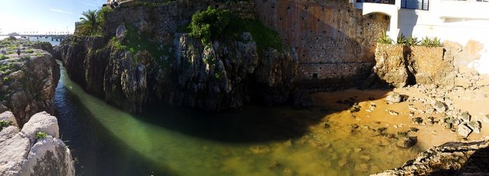 Panoramic view of old building