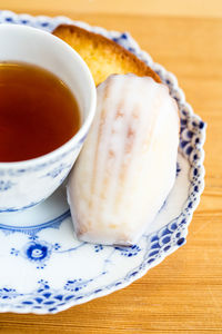 Close-up of food on table