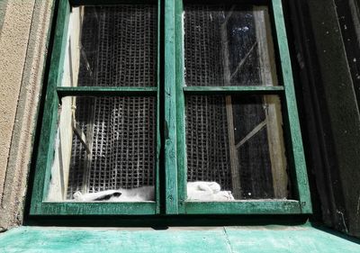 View of a window of a building