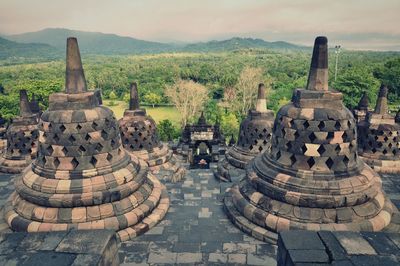 Stupas at temple