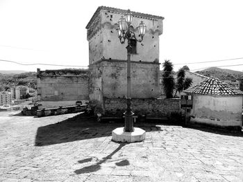 Old building against clear sky