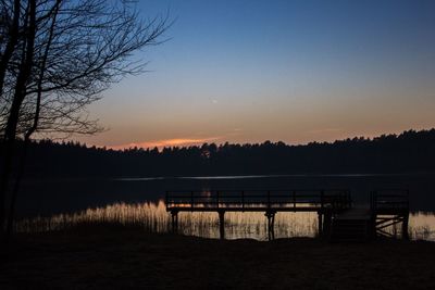 Scenic view of landscape at sunset