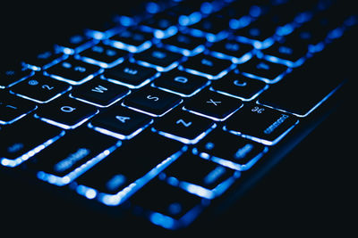 Close-up of computer keyboard