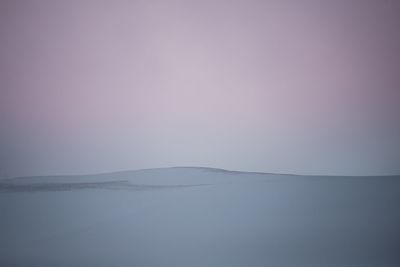 Scenic view of landscape against clear sky