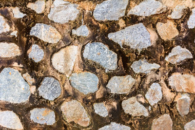 Full frame shot of stone wall