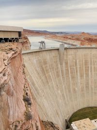 View of dam against sky