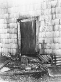 Interior of abandoned building