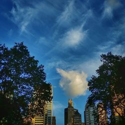 Low angle view of building against sky