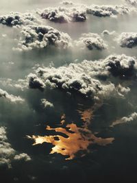 Low angle view of clouds in sky