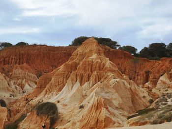 View of rock formations